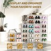 12 Pack Large Shoe Organizer Storage Boxes for Closet, Modular