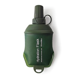 ZHUOEEDAAY 150ML Soft Flask Running Water Bottle Collapsible Water Bottle for Hydration Pack Cycling Marathon Running Hiking Hydration Pack Hiking Cycling Climbing army green