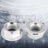 10 PCS M10 x 1.25 Hosoyama Hex Hex Nut Flange