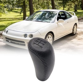 XQSMWF Gear Shift Knob 5 Speed Leather Compatible with Honda Acura Integra 1994 1995 1996 1997 1998 1999 2000 2001 Replace 54102-ST7-003ZA