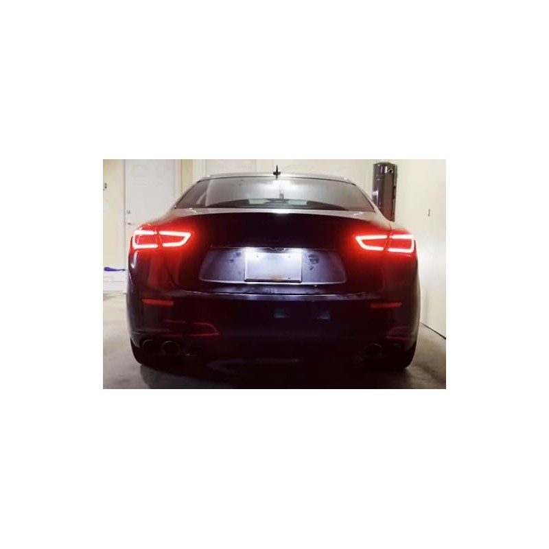 RZG 2x LED Licence Number Plate Light White Canbus For