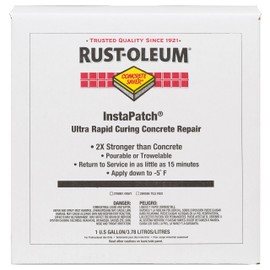 RustOleum 276981 Gray InstaPatch Concrete Saver, 1 gal Kit Box Containing 2 Plastic Bottles