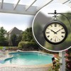 AcuRite 9-Inch Indoor/Outdoor Double-Sided Hanging Clock with 360-Degree Spin Functionality,