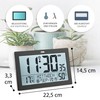 ADE Digital Radio-Controlled Clock with Large XL Display, Calendar, with
