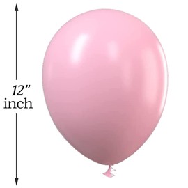 Pink Birthday Balloons 12 inch Strong Pink Latex Balloons Round Balloons For Pink Birthday Decoration Weddings Bridal Shower Romantic Decorations Party Supplies 30 pack