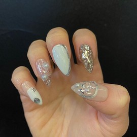 Sculpture Nail Tips - Lipstick / 조각 네일팁 - 립스틱