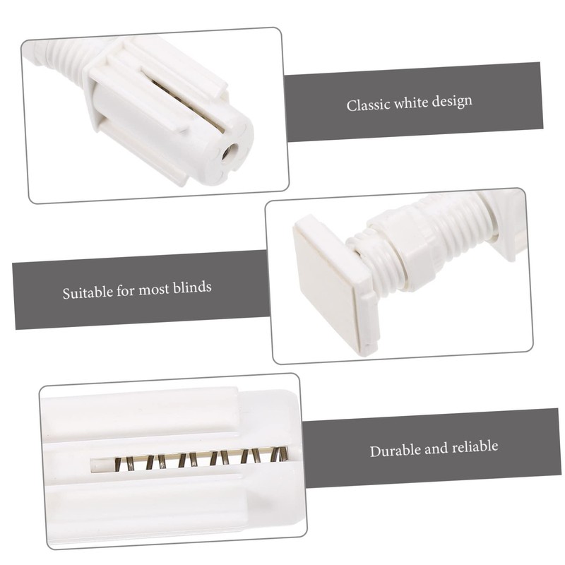 HOMSFOU 4pcs Window Blinds No Drilling Mount Brackets Easy Install