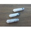 NATURAL RAINBOW MOONSTONE DOUBLE TERMINATED GEMSTONE CRYSTAL PENCIL POINT (ONE)