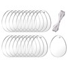 Easter Clear Acrylic Ornaments Penta Angel 12Pcs Blank Bunny Chick