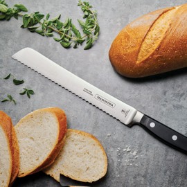 Tramontina Pro Series Forged 8-Inch Serrated Bread Knife, Stain-free High-Carbon Steel Kitchen Knives for Cooking
