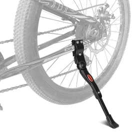 FITTOO Bike Kickstand, Light Weight (280grams), Adjustable Bicycle Side Stand for 22in - 29in Bikes, Aluminum Alloy Adjustable Side Kick Stand for 22 Inch -29 Inch Bike Wheel (Black)
