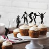 Blumomon 30 pezzi Toppers per cupcake danzere jazz con glitter