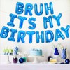 Wonmelody Bruh It's My Birthday Decorations (Blue)