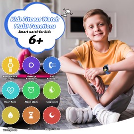 JOYELE Kids Smart Watch Boy Girl, Kids Watch Waterproof with 19 Sport Modes, Pedometer, Sleep Monitor, Kids Watch for Girls Boys 6-16 Birthday Gifts Toy Gift (Blue)