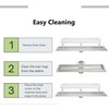 SereneDrains Linear and Square Drain Hair Trap Stainless Steel for