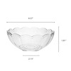 Party Essentials Salad/Snack Bowls, Clear, 4 Count