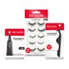Revlon - Pestañas Postizas Reutilizables, 5 Pares Multidimensionales con Aplicador
