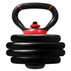 Yes4All LDN6 Adjustable Kettlebell Handle, Weight Plate Converter, Red