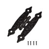TamBee Black Cabinet Hinges Door Hinges Flush Mount Flat Hinges