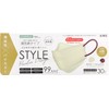 [シンズ] STYLEマスク Bicolor ベージュ×バーガンディ 30枚