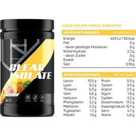 네오서프스 Neosupps 유청 단백질 파우더 망고-파인애플맛 500g Neosupps Whey Protein Powder Mango-Pineapple Flavor 500g
