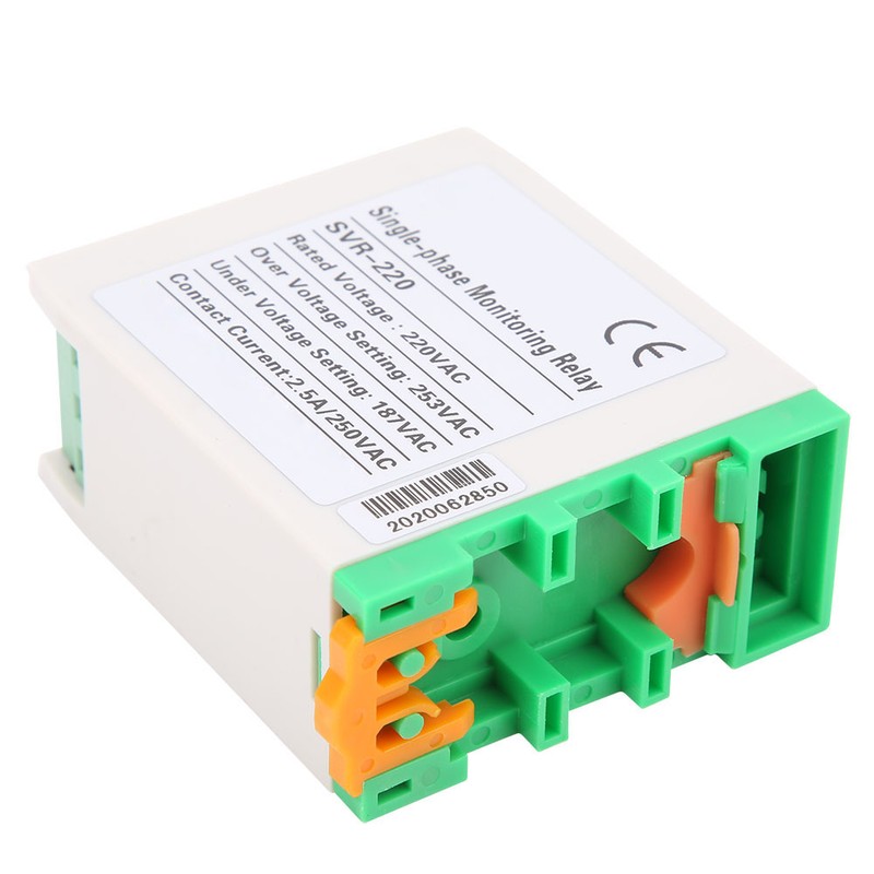 SVR220 SinglePhase Voltage Monitoring Relay 3LEDs Overvoltage Undervoltage Protection Device