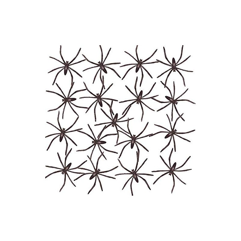 WIDMANN Idena 5382 50 Mini Spiders, Black Plastic, 15.8 x