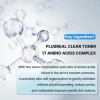 PLURSEAL PLUSREAL Clear Toner, 8.45 fl. oz., Exfoliating Face Toner