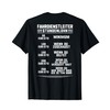 T-Shirt with German Text "Eisenbahner Zugverkehr Stundenlohn Fahrdienstleiter, black