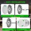 ULITECO RV Ceiling Light 12V, 4.5Inch RV Light Interior, Dimmable