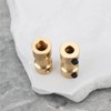 Briny River 4 Pcs 4mm to 5mm Brass Shaft Coupling