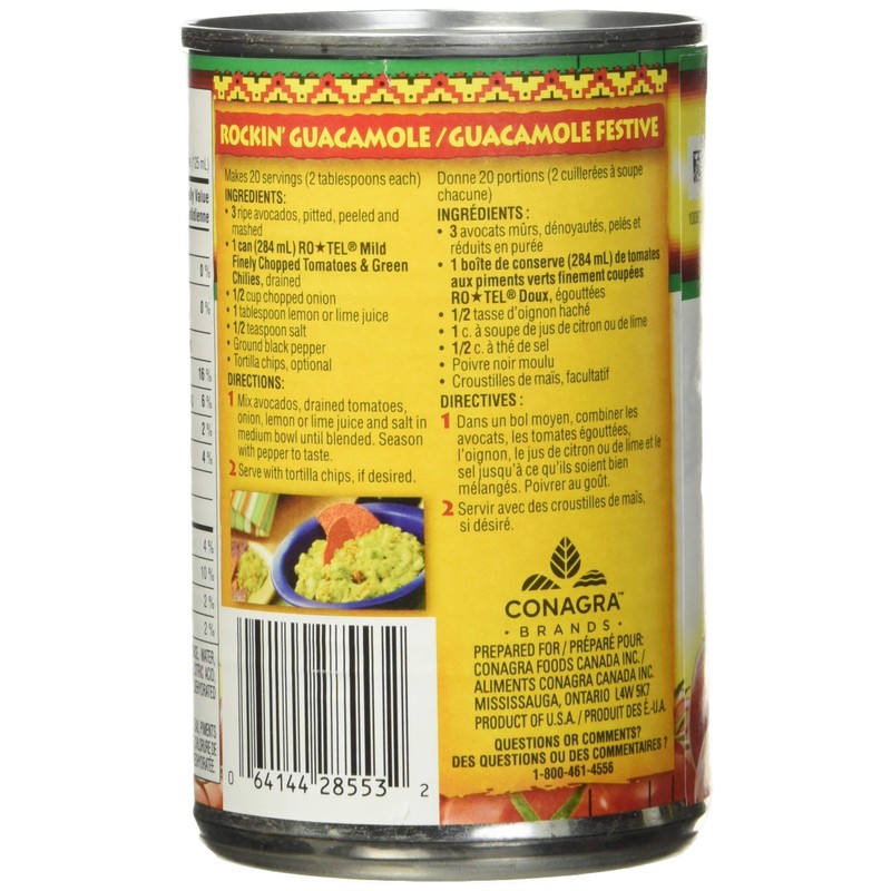 Rotel Finely Chopped Tomatoes, Mild - 284ml, 1 Count