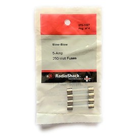 5.0-Amp 250V 1¼x¼" Slow-Blow Fuse (4-Pack)