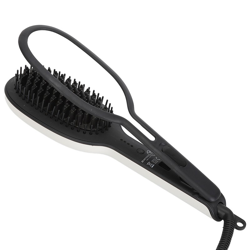 Straightening Curling Iron Brush Massage Negative Ion Automatic Heated Hair