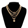 YNZGYBY 4Pcs Gold Layered Coin Pendant Necklace Set for Women