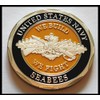 Navy Seabees Military Colorized Challenge Art Coin