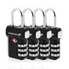 Fosmon TSA Accepted Luggage Locks, (4 Pack) Open Alert Indicator