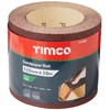 TIMCO 60 Grit Sandpaper Roll - Red - 115mm x