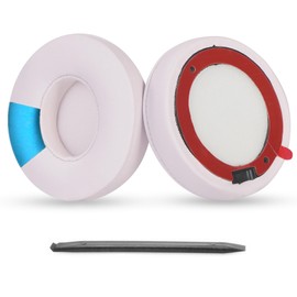 YunYiYi Solo 4 Earpads Covers Compatible with Beats Solo 4 Wireless Bluetooth On-Ear Headphones Protein Leather Ear Cushions Earmuffs (Pink)