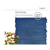 Lashuma Badezimmer Teppich Jeansblau, geeignet für Fußbodenheizung 50x70 cm