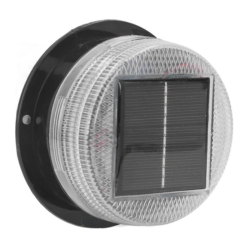 Solar Warning Light 6 LED Beads Red Blue Alternate Waterproof