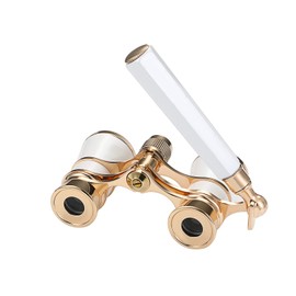 Aroncent Binoculars 3 x 25 Compact Binoculars with Handle Women's Metal Telescope for Hiking Sightseeing, Metal Lens K9 Glass Metal