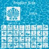 32 Sea Creature Animal Art Stencils, 10 X 10 cm