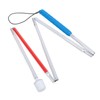 Folding Walking Pole Aluminum Alloy Collapsible Anti Slip Reflective Blind