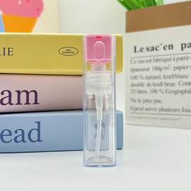 ZJSXINDI Cute Mini Spray Bottle, Travel Bottles with Keychain, Plastic Liner 5 Pcs10ml - Portable Plastic Travel Bottles (Concise)