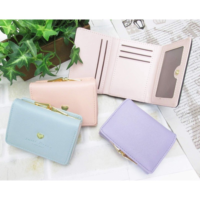 MIKA & MAYA Women's Wallet, Compact, Small, Trifold, Coin Purse,