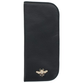 Mala Leather Mason Collection Soft Slim Leather Glasses Case 5155_27 Black