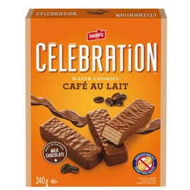 Celebration Leclerc Cafe au Lait Wafer Cookies, 240g
