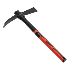 INTERTOOL Small Cutter Mattock – 1.5 lb Forged Steel Garden Tool Weeding, Digging, Camping - Anti-Slip Fiberglass Handle HT08-0304
