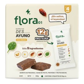 Barrita De Proteína Flora01 Des_ayuno Caja 4 Piezas 50g                                                                                               